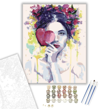 Számfestő.hu Női szív - számfestő készlet – 40×50 cm (Keretre feszítve) kreatív és készségfejlesztő