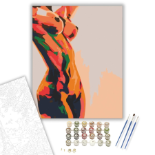 Számfestő.hu Női test - számfestő készlet – 40×50 cm (Keretre feszítve) kreatív és készségfejlesztő