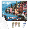 Számfestő.hu Olasz Kikötő - számfestő készlet – 60×70 cm (Keretre feszítve)