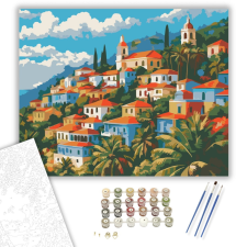 Számfestő.hu Olinda Koloniális Városképe - számfestő készlet – 40×50 cm (Keretre feszítve) kreatív és készségfejlesztő