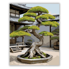 Számfestő.hu Ősi Bonsai és Kő Lámpás - számfestő készlet kreatív és készségfejlesztő