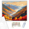 Számfestő.hu Őszi Hegyi Völgy - számfestő készlet – 50×60 cm (Keret nélkül)