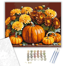 Számfestő.hu Őszi Pompa - számfestő készlet – 50×60 cm (Keretre feszítve) kreatív és készségfejlesztő