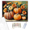 Számfestő.hu Őszi Tökös Varázslat - számfestő készlet – 40×50 cm (Keretre feszítve)