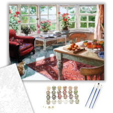 Számfestő.hu Otthoni csendélet - számfestő készlet – 40×50 cm (Keretre feszítve) kreatív és készségfejlesztő