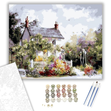 Számfestő.hu Otthoni Emlékek - számfestő készlet – 40×50 cm (Keretre feszítve) kreatív és készségfejlesztő