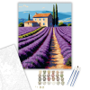 Számfestő.hu Provence-i Levendulamező és Kőház - számfestő készlet – 40×50 cm (Keretre feszítve)