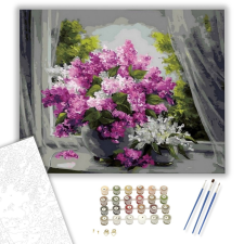 Számfestő.hu Romantikus Csokor - számfestő készlet – 40×50 cm (Keretre feszítve) kreatív és készségfejlesztő