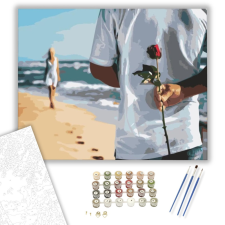 Számfestő.hu Romantikus gesztus - számfestő készlet – 40×50 cm (Keretre feszítve) kreatív és készségfejlesztő