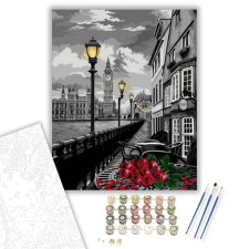 Számfestő.hu Rózsaszálak - számfestő készlet – 40×50 cm (Keretre feszítve) kreatív és készségfejlesztő