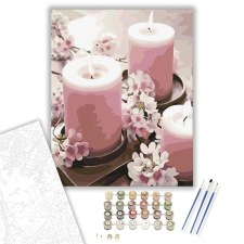 Számfestő.hu Rózsaszín gyetyák - számfestő készlet – 40×50 cm (Keretre feszítve) kreatív és készségfejlesztő