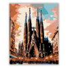 Számfestő.hu Sagrada Família Naplementében - számfestő készlet