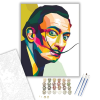 Számfestő.hu Salvador Dali portré - számfestő készlet – 40×50 cm (Keretre feszítve)