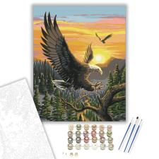 Számfestő.hu Sasok - számfestő készlet – 40×50 cm (Keretre feszítve) kreatív és készségfejlesztő