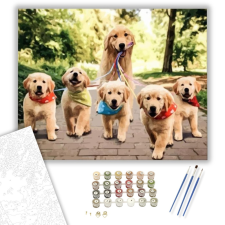 Számfestő.hu Sétáltatás - számfestő készlet – 40×50 cm (Keretre feszítve) kreatív és készségfejlesztő