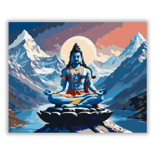 Számfestő.hu Shiva Meditáció a Himalájában - számfestő készlet kreatív és készségfejlesztő
