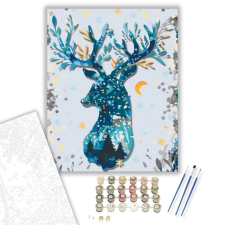 Számfestő.hu Szarvas Karácsony - számfestő készlet – 80×100 cm (Keret nélkül) kreatív és készségfejlesztő