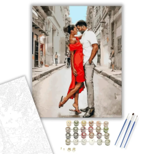 Számfestő.hu Szerelmes szívek - számfestő készlet – 80×100 cm (Keret nélkül) kreatív és készségfejlesztő