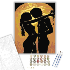 Számfestő.hu Szerelmesek Árnyéka - számfestő készlet – 40×50 cm (Keretre feszítve) kreatív és készségfejlesztő