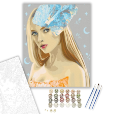 Számfestő.hu Szőke Hölgy - számfestő készlet – 40×50 cm (Keretre feszítve) kreatív és készségfejlesztő