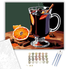 Számfestő.hu Téli Fűszeres Áhítat - számfestő készlet – 40×50 cm (Keretre feszítve) kreatív és készségfejlesztő