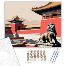 Számfestő.hu Tiltott Város Őrzői - számfestő készlet – 40×50 cm (Keretre feszítve) kreatív és készségfejlesztő