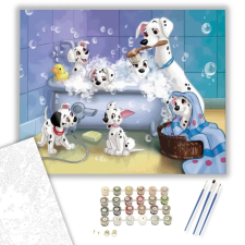 Számfestő.hu Tisztálkodás - számfestő készlet – 80×100 cm (Keretre feszítve) kreatív és készségfejlesztő