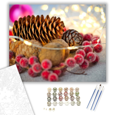 Számfestő.hu Toboz- számfestő készlet – 40×50 cm (Keretre feszítve) kreatív és készségfejlesztő