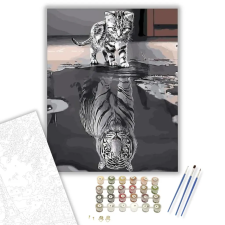 Számfestő.hu Tükörkép - számfestő készlet – 80×100 cm (Keret nélkül) kreatív és készségfejlesztő