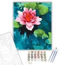 Számfestő.hu Tündérrózsa - számfestő készlet – 40×50 cm (Keretre feszítve) kreatív és készségfejlesztő