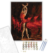 Számfestő.hu Tüzes Tánc - számfestő készlet – 40×50 cm (Keretre feszítve) kreatív és készségfejlesztő