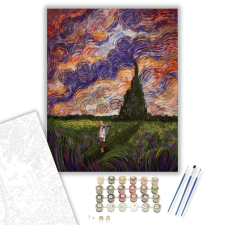 Számfestő.hu Van Gogh Style - számfestő készlet – 40×50 cm (Keretre feszítve) kreatív és készségfejlesztő
