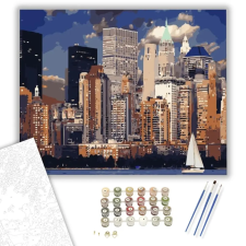 Számfestő.hu Városi éjjel - számfestő készlet – 50×60 cm (Keret nélkül) kreatív és készségfejlesztő