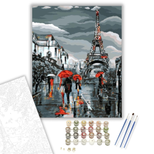 Számfestő.hu Vihar Párizsban - számfestő készlet – 40×50 cm (Keretre feszítve) kreatív és készségfejlesztő