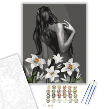 Számfestő.hu Virággal takarva - számfestő készlet – 40×50 cm (Keretre feszítve) kreatív és készségfejlesztő