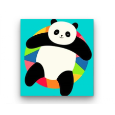 Számfestő Hűsölő Panda - gyerek számfestő készlet kreatív és készségfejlesztő