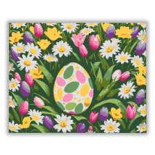 Számfestő Húsvéti Tojás a Virágoskertben - húsvéti számfestő készlet kreatív és készségfejlesztő