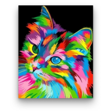 Számfestő Legszínesebb cica - számfestő készlet kreatív és készségfejlesztő