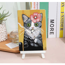 Számfestő Madame cica - gyémántszemes tábla kirakó kreatív és készségfejlesztő