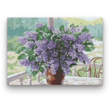 Számfestő Orgona Virágok - számfestő készlet kreatív és készségfejlesztő