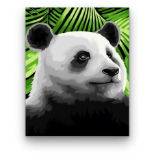 Számfestő Panda a zöldben - számfestő készlet kreatív és készségfejlesztő