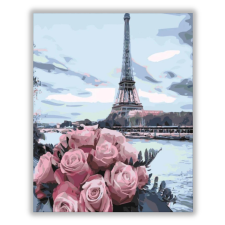 Számfestő Párizsi rózsacsokor - számfestő készlet kreatív és készségfejlesztő