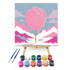 Számfestő Rózsaszín felhők - gyerek számfestő készlet kreatív és készségfejlesztő