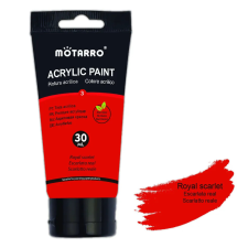 Számfestő Skarlátvörös Akrilfesték - Motarro, (30ml) kreatív és készségfejlesztő