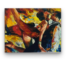 Számfestő Szenvedélyes tánc - előszínezett számfestő készlet (30x40cm) kreatív és készségfejlesztő