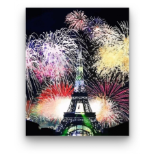 Számfestő Tűzijáték Párizsban - számfestő készlet kreatív és készségfejlesztő