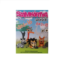 Számkártya – fejlesztő játék – szorzás témakör (BBKM) kártyajáték