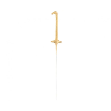 Számok Gold, Arany 1-es csillagszóró 17 cm party kellék