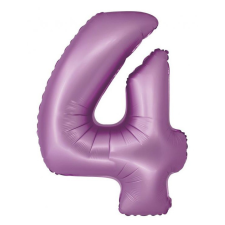 Számok Levendula 4-es Lavender Mat szám fólia lufi 76 cm party kellék