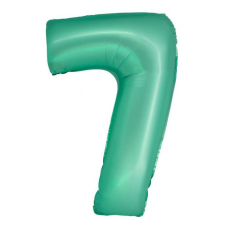 Számok Mint Matt, Menta 7-es szám fólia lufi 76 cm party kellék